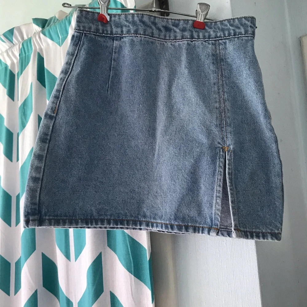 Classic Denim Mini Skirt - Picture 1 of 5